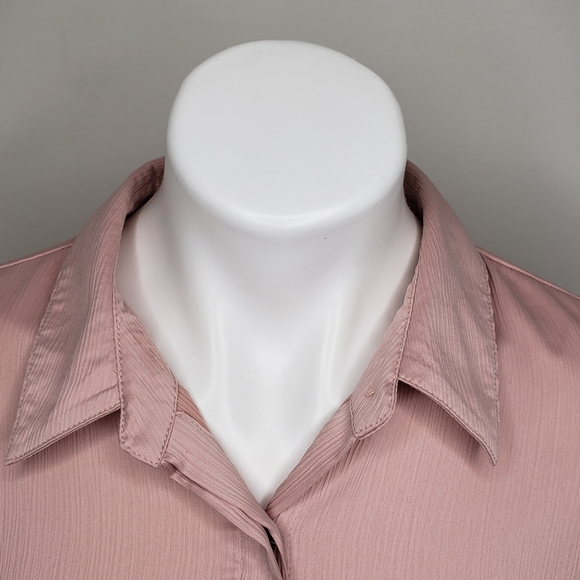 Motherhood tie sleeve button-down maternity, mauve - Picture 6 of 16